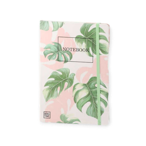 Picture of A5 BOTANICAL NOTEBOOK TROPICAL GREEN LEAVES